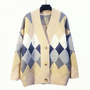 2019 Thiết kế mới Cộng với Kích thước Jacquard Winter Fall Ladies Áo len đan